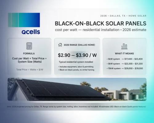 Qcells Panel Cost Per Watt: What Homeowners Actually Pay