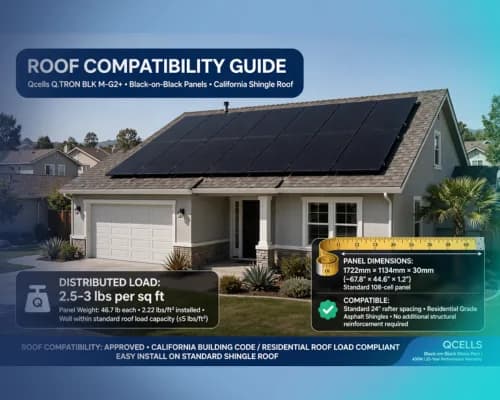 Qcells Panel Dimensions and Weight: A Roof Compatibility Guide