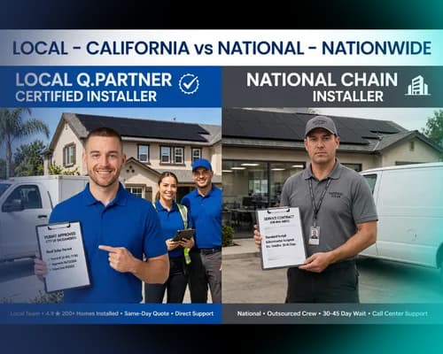 Local vs National Qcells Installer: Which Is Better for Your California Home?