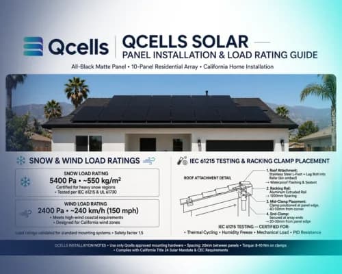 Qcells Panel Snow and Wind Load Ratings Explained
